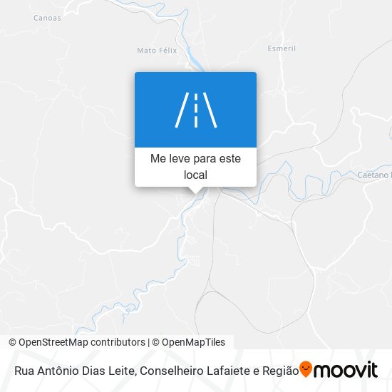 Rua Antônio Dias Leite mapa