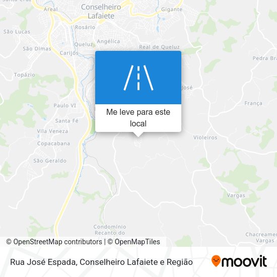 Rua José Espada mapa