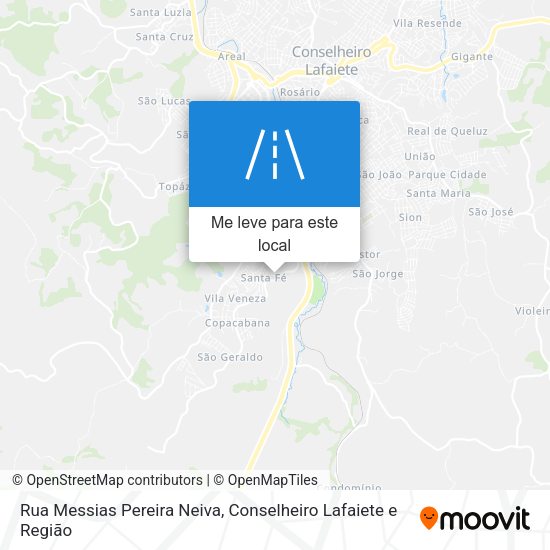 Rua Messias Pereira Neiva mapa