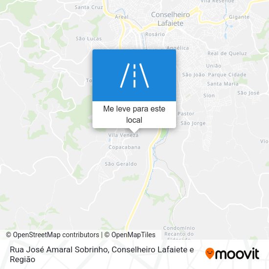 Rua José Amaral Sobrinho mapa