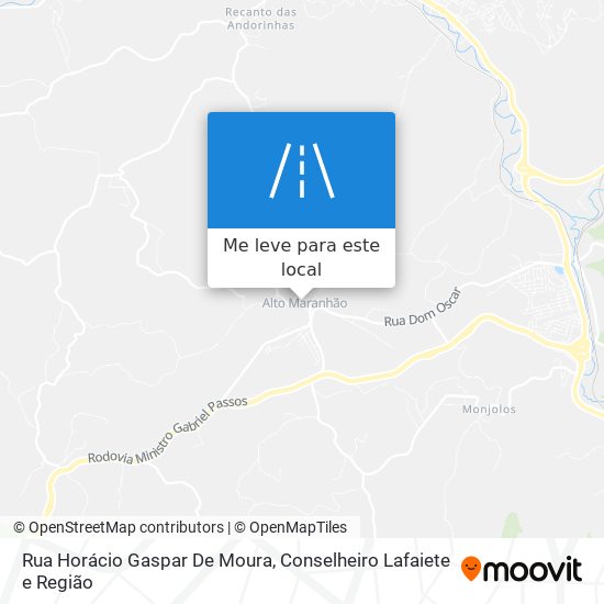 Rua Horácio Gaspar De Moura mapa