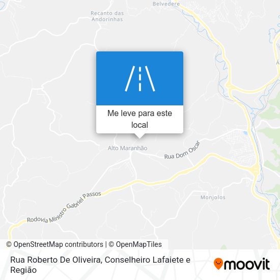 Rua Roberto De Oliveira mapa