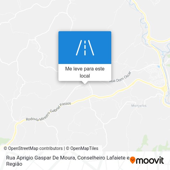 Rua Aprigio Gaspar De Moura mapa