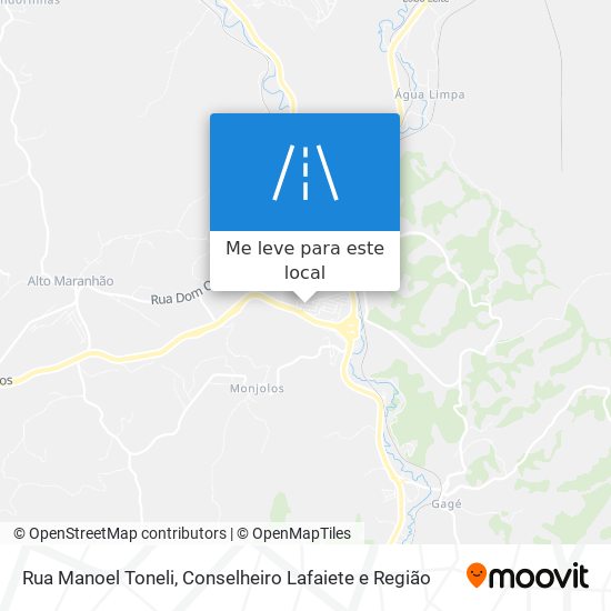 Rua Manoel Toneli mapa
