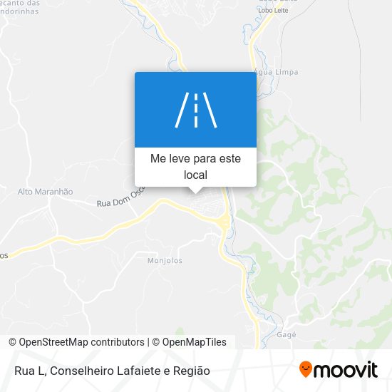 Rua L mapa