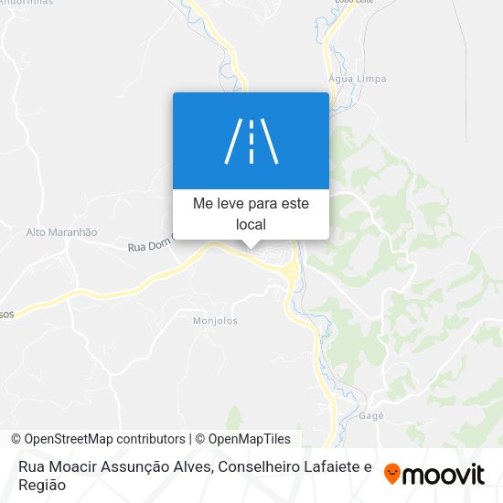 Rua Moacir Assunção Alves mapa