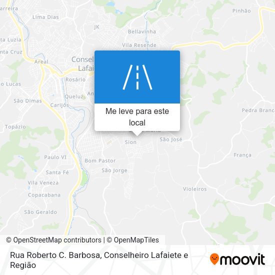 Rua Roberto C. Barbosa mapa