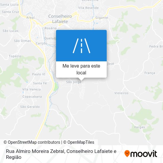Rua Almiro Moreira Zebral mapa