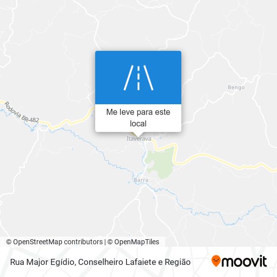 Rua Major Egídio mapa