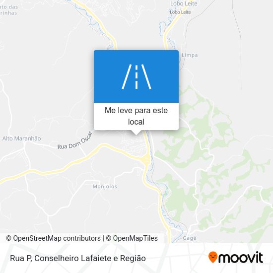 Rua P mapa