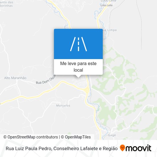 Rua Luiz Paula Pedro mapa