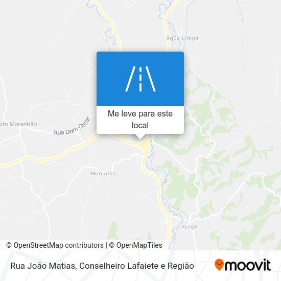 Rua João Matias mapa
