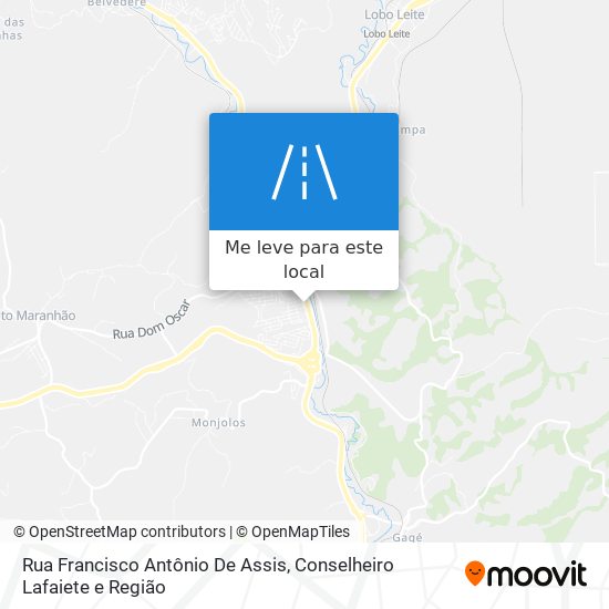 Rua Francisco Antônio De Assis mapa