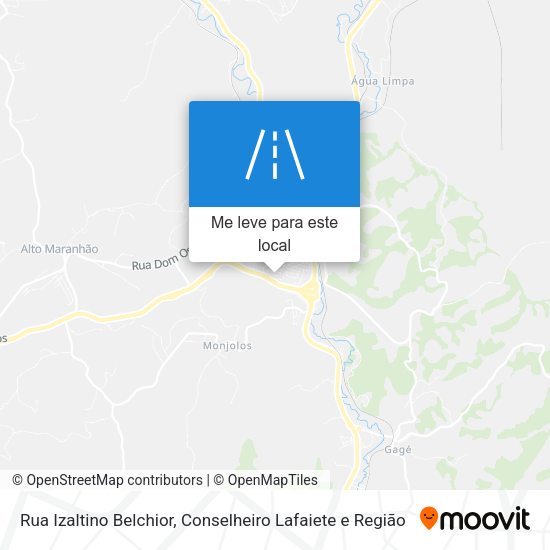 Rua Izaltino Belchior mapa