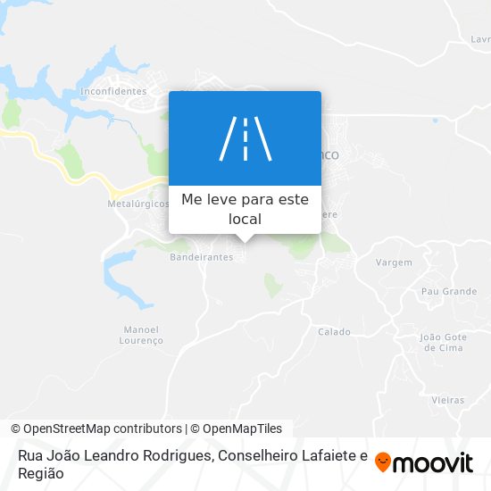 Rua João Leandro Rodrigues mapa