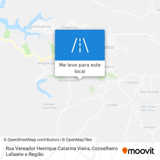 Rua Vereador Henrique Catarina Vieira mapa