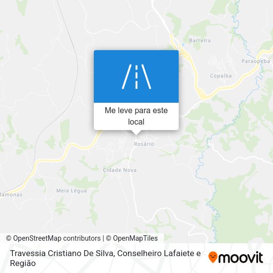 Travessia Cristiano De Silva mapa