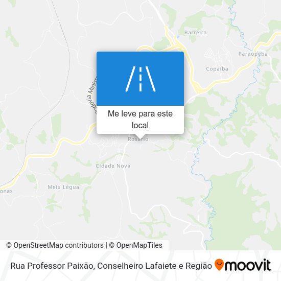Rua Professor Paixão mapa