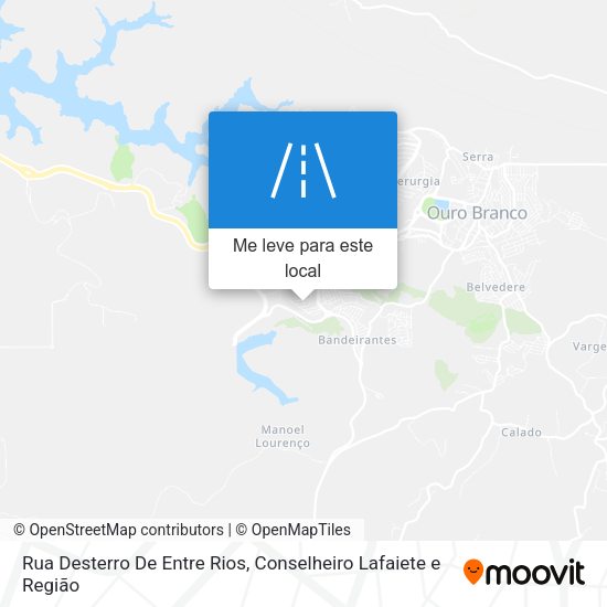 Rua Desterro De Entre Rios mapa