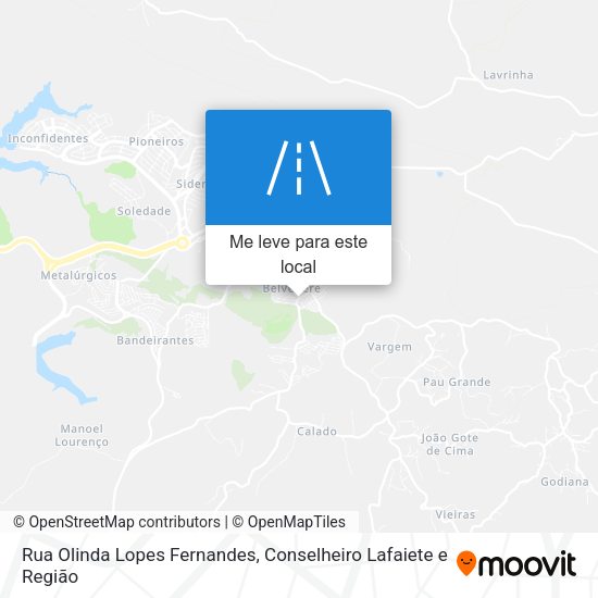Rua Olinda Lopes Fernandes mapa