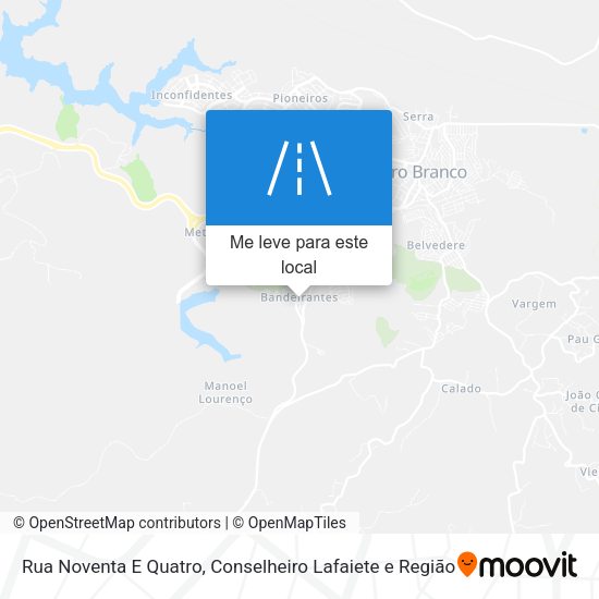 Rua Noventa E Quatro mapa