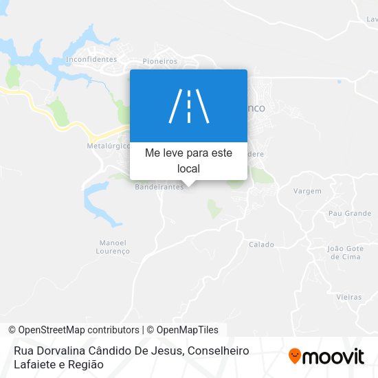 Rua Dorvalina Cândido De Jesus mapa