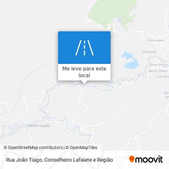 Rua João Tiago mapa