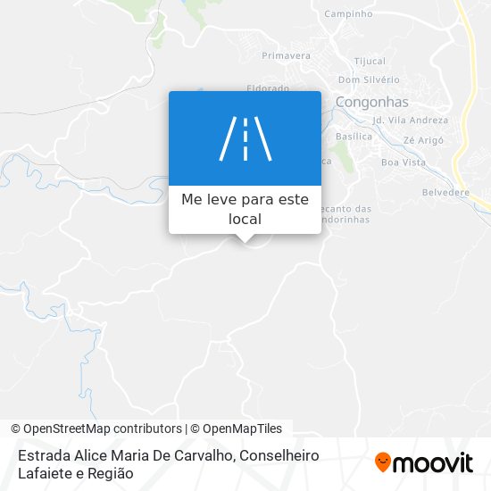 Estrada Alice Maria De Carvalho mapa