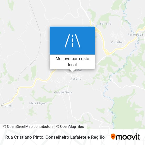 Rua Cristiano Pinto mapa