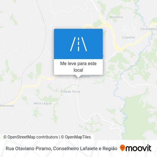 Rua Otaviano Piramo mapa