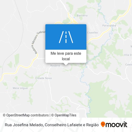 Rua Josefina Melado mapa