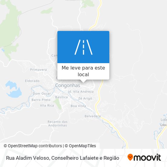 Rua Aladim Veloso mapa