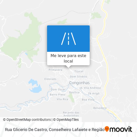 Rua Glicerio De Castro mapa