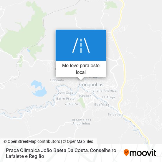 Praça Olímpica João Baeta Da Costa mapa