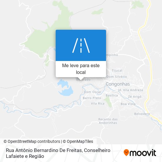 Rua Antônio Bernardino De Freitas mapa