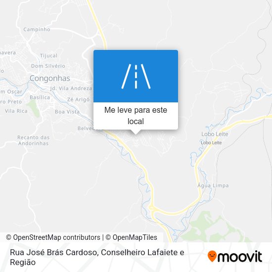 Rua José Brás Cardoso mapa