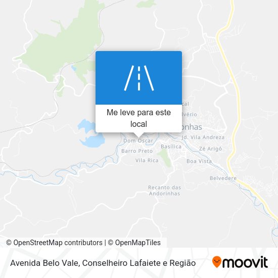 Avenida Belo Vale mapa