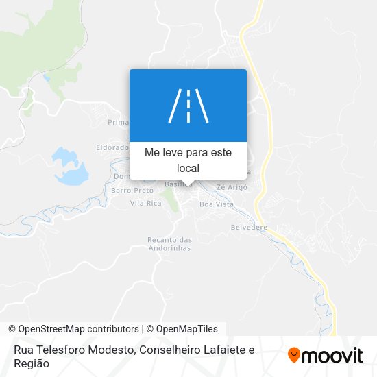 Rua Telesforo Modesto mapa