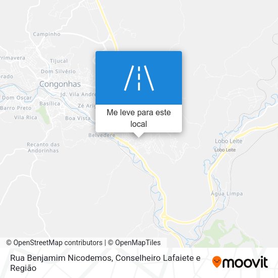 Rua Benjamim Nicodemos mapa