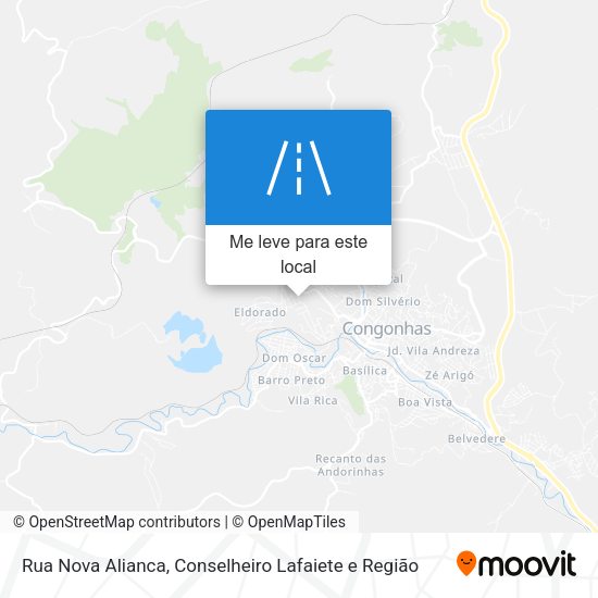 Rua Nova Alianca mapa