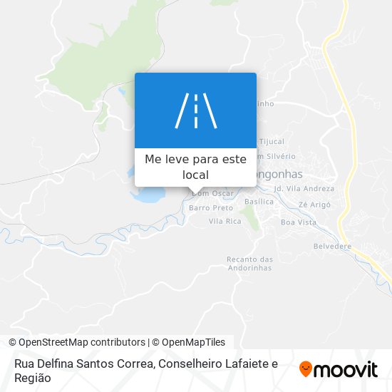 Rua Delfina Santos Correa mapa