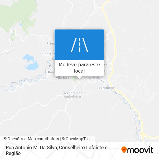 Rua Antônio M. Da Silva mapa