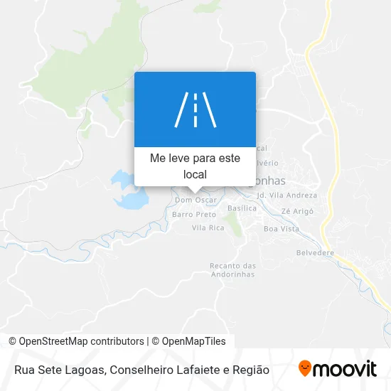 Rua Sete Lagoas mapa