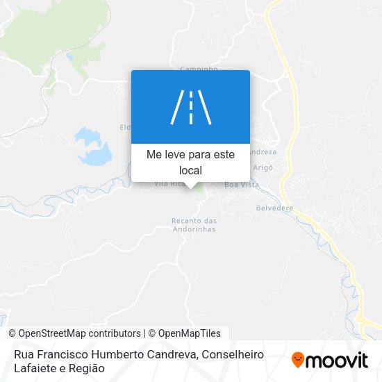 Rua Francisco Humberto Candreva mapa