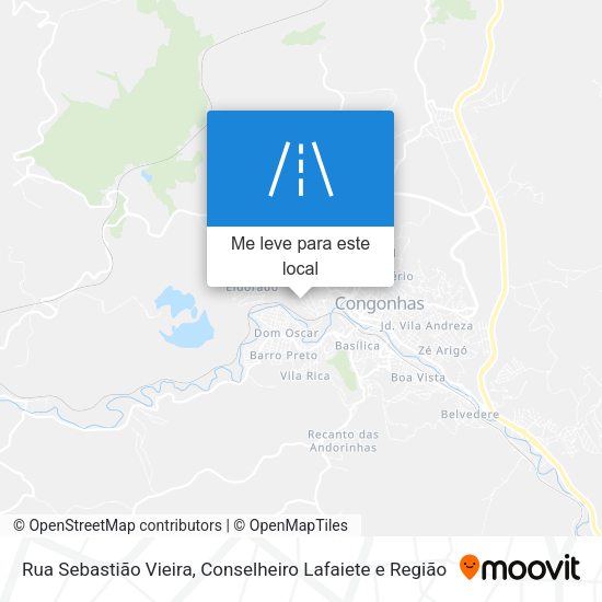Rua Sebastião Vieira mapa
