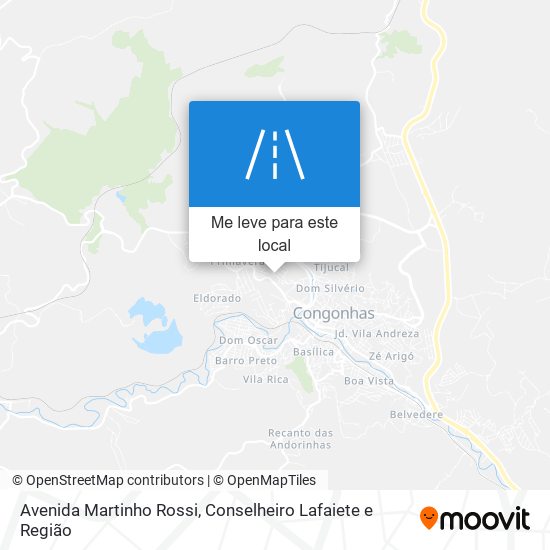 Avenida Martinho Rossi mapa