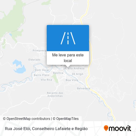 Rua José Elói mapa