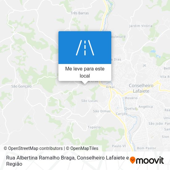 Rua Albertina Ramalho Braga mapa