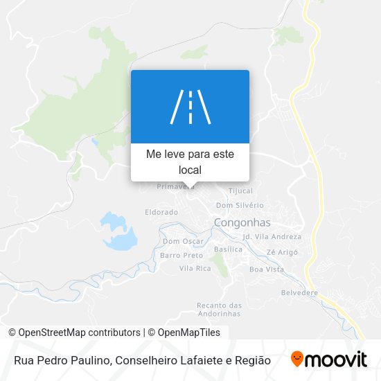 Rua Pedro Paulino mapa