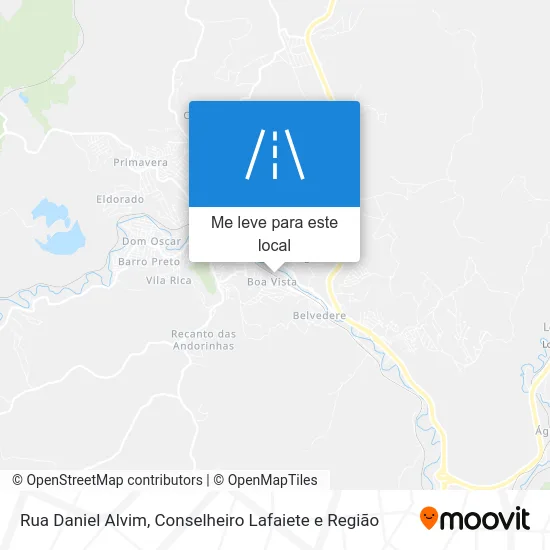 Rua Daniel Alvim mapa